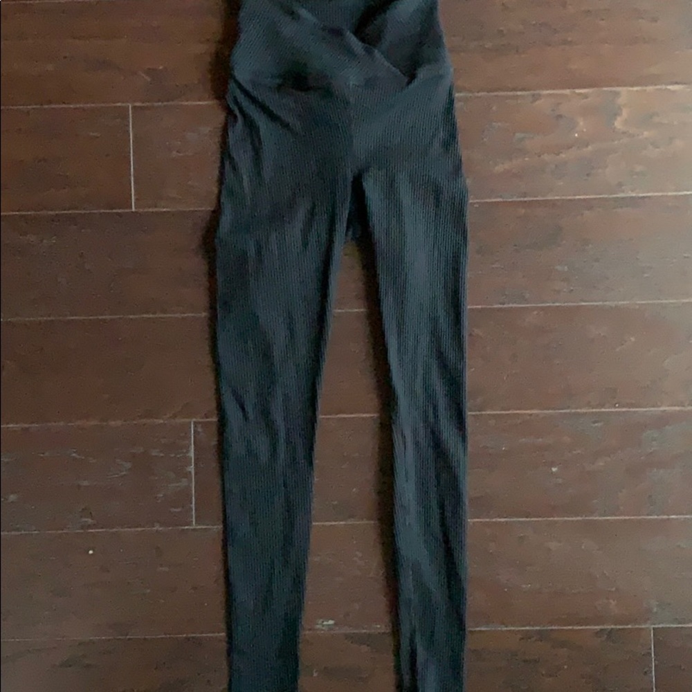 Year of Ours V-waist ribbed leggings